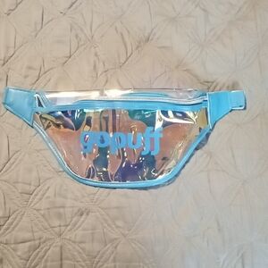 Clear and Blue GoPuff Fanny Pack NWOT